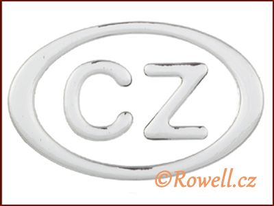 LCZE 110 znak CZ 110mm stříbrn rowell