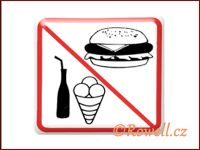 NZ 'Zákaz jídla' /bílá