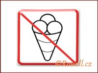 NZ 'Zákaz zmrzlina' /bílá