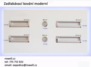 770286 - úchytka zápustná 160mm/sat. chrom+AL